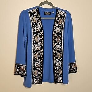 Bob Mackie Women's Wearable Art Embroidered Jacket Size XXSmall EUC